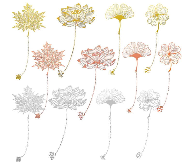 Bookmark - Metal Flowers