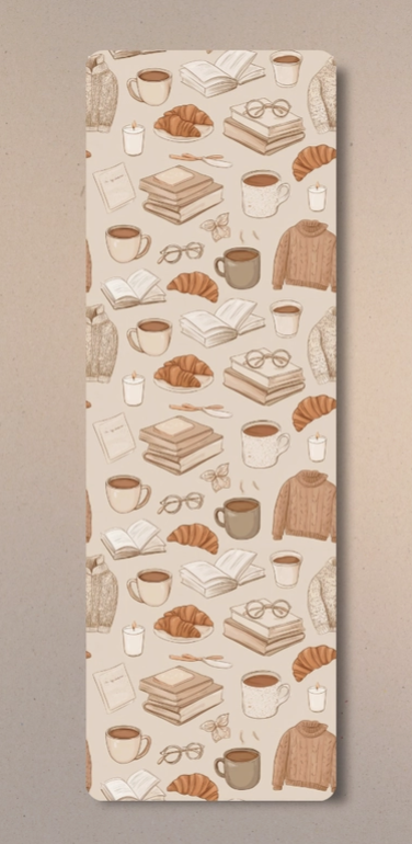 Coffee and Crossiant Book Mark