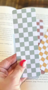 Checkered Bookmark